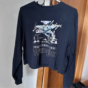 Wrangler Long Live Cowboys Black Long Sleeve